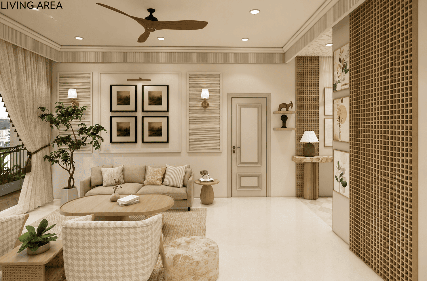 Refined home interior in New Delhi designed by Over the Walls